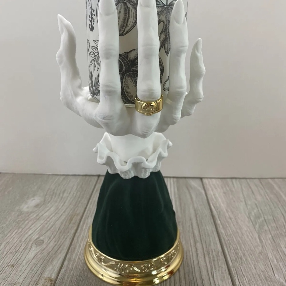 Bath & Body Works Witch Hand Pedestal Halloween Candle Holder Green 2022 NEW
